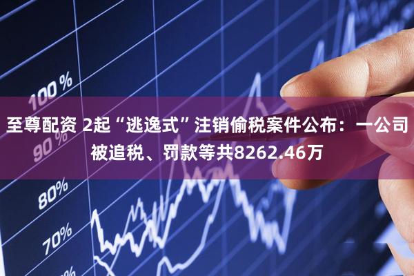 至尊配资 2起“逃逸式”注销偷税案件公布：一公司被追税、罚款等共8262.46万